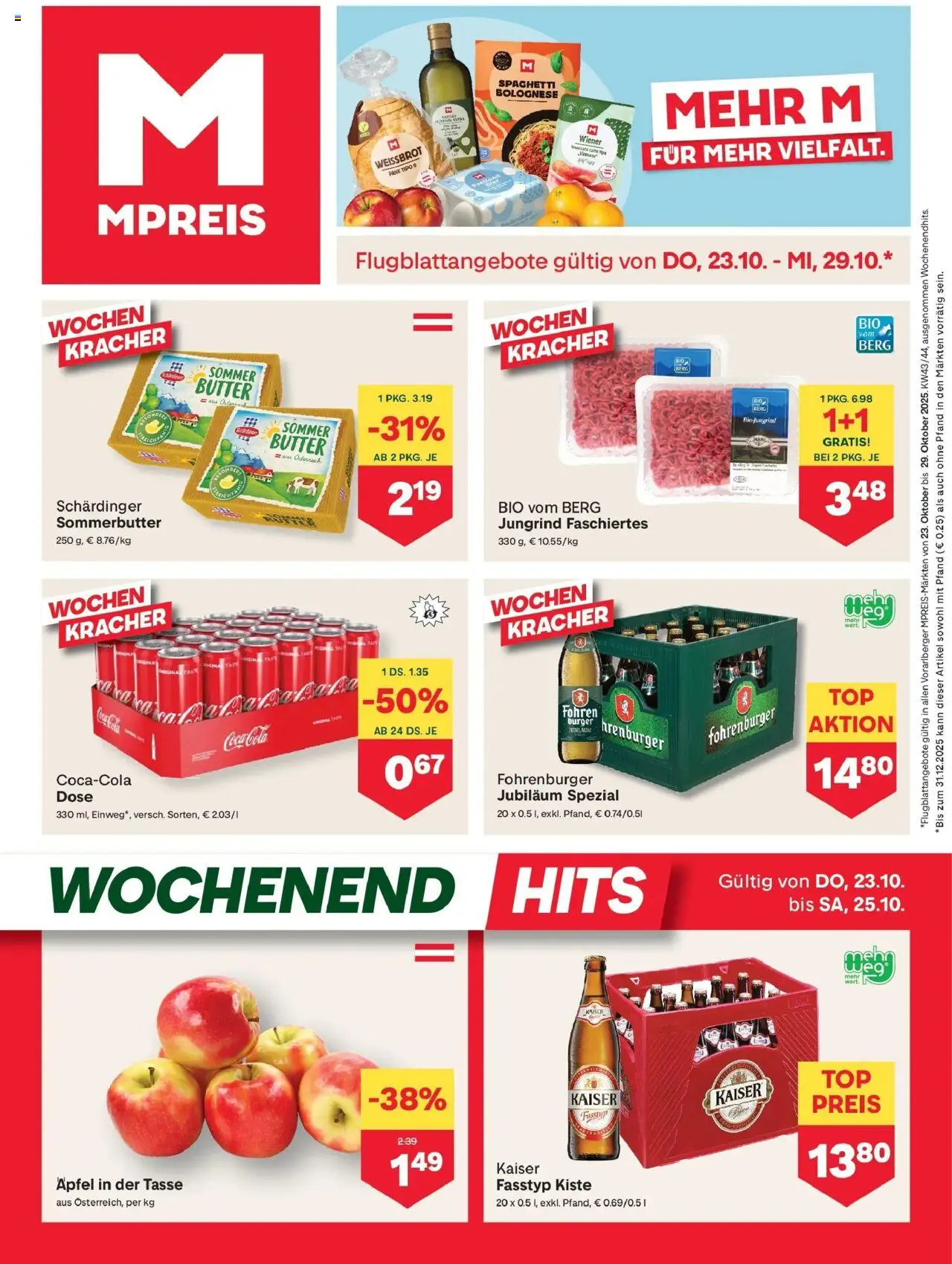  MPREIS St.Gallenkirch ab (22.10.2025 - 29.10.2025) - Seite 1