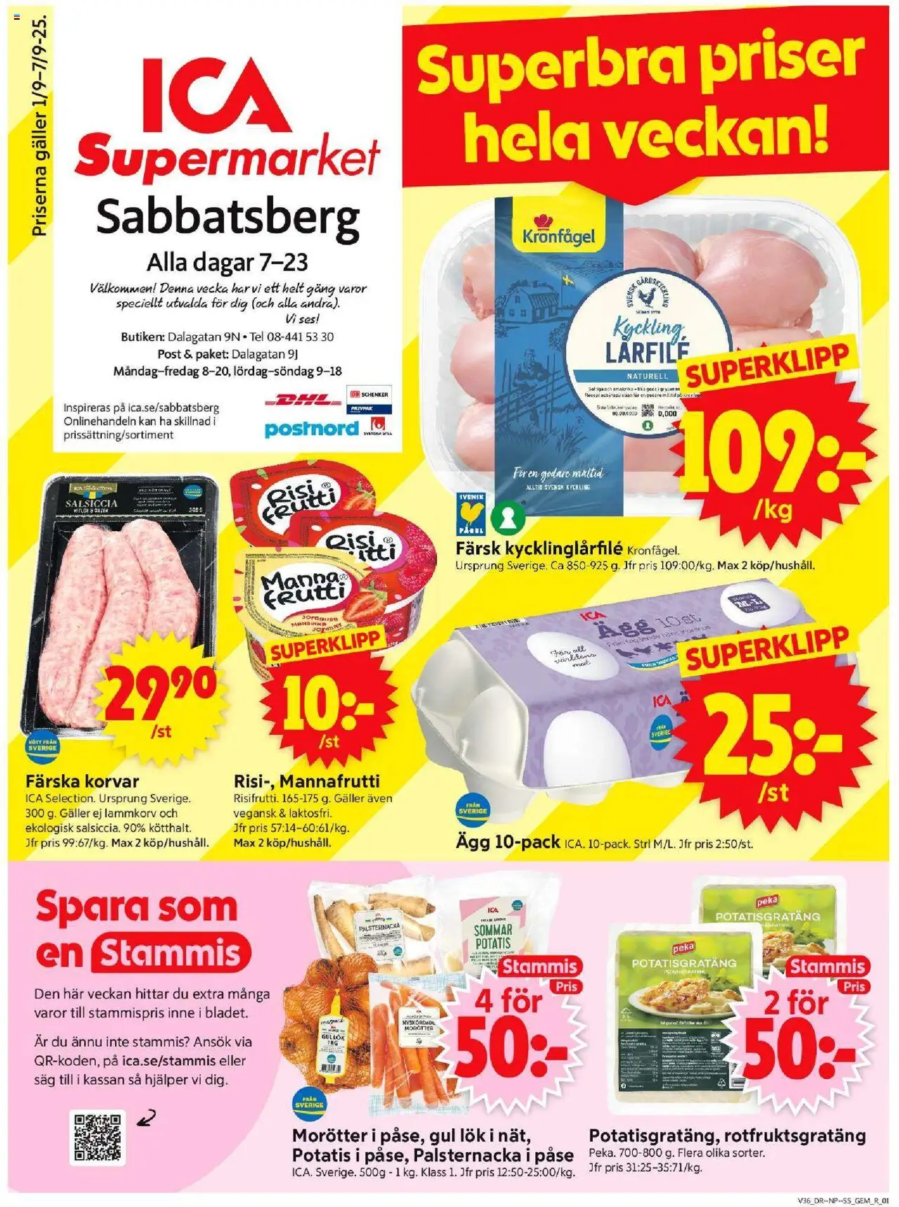 Stockholm är giltig 01/09 2025 > Veckans Erbjudanden gäller från 01/09/2025 till 07/09/2025 sidnummer 1