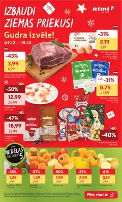 Skatīt Rimi akciju bukletu, derīgs no 2025.12.09