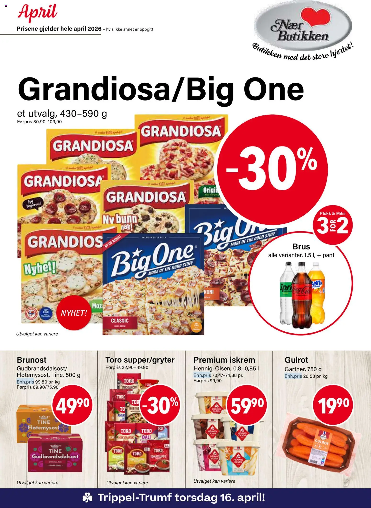Forhåndsvis Nærbutikken kundeavis fra butikk Nærbutikken gyldig fra 01/04/2026