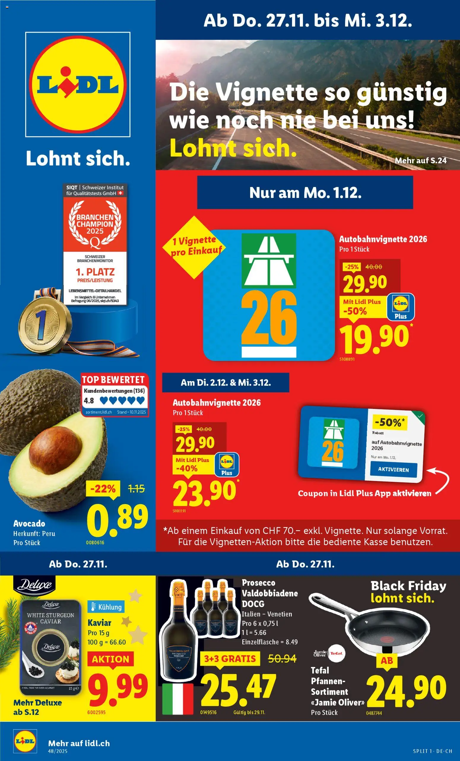 Vorschau des Merkblatts Aktionen vom Shop Lidl gültig von 27.11.2025 bis 03.12.2025