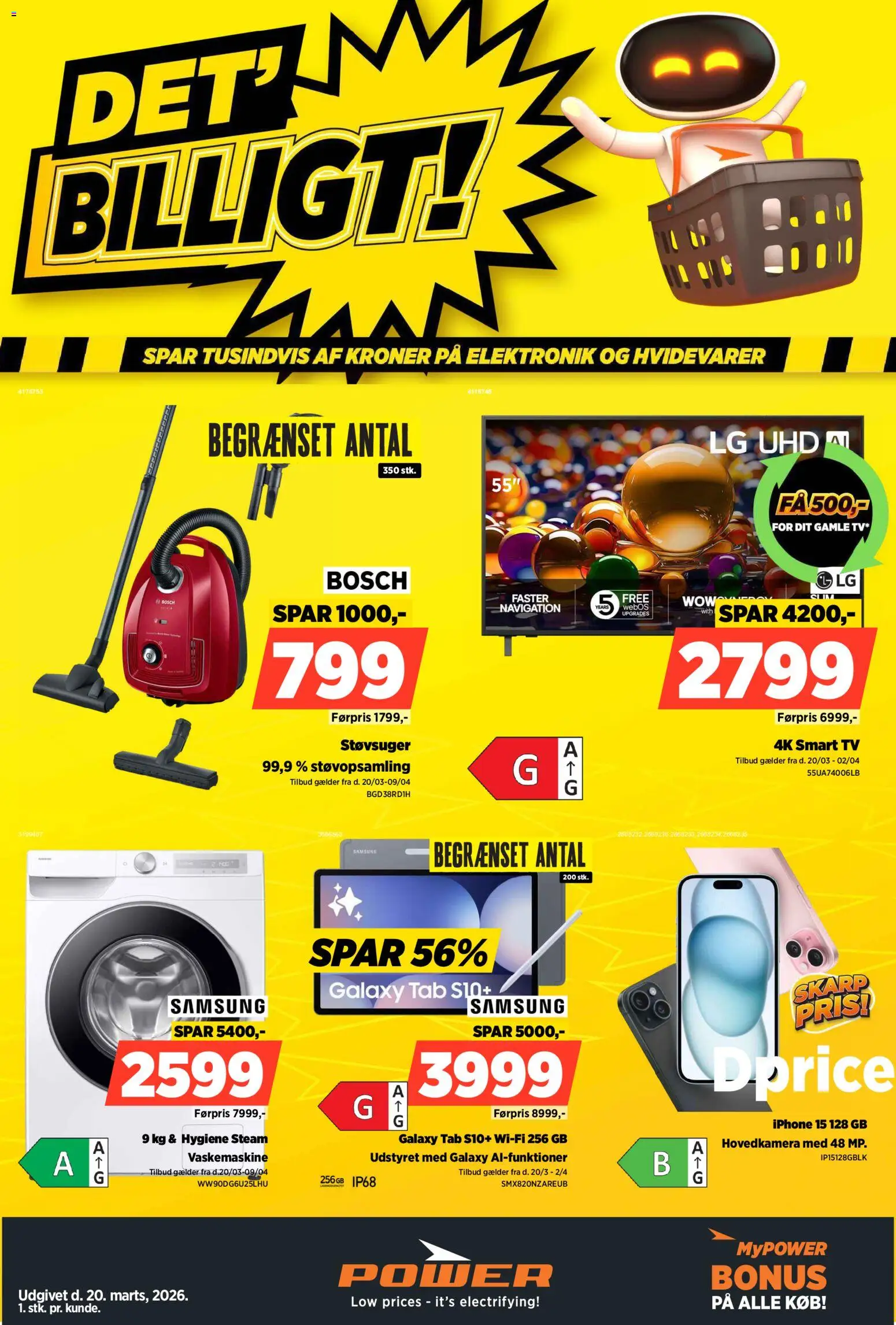 Eksempel på tilbudsavis Power - Tilbud fra butik Power gyldig fra 20/03/2026