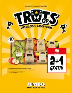 Voorbeeld van JUMBO Folder / Publicité van winkel JUMBO geldig vanaf 11/03/2026