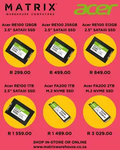 Preview of Matrix Warehouse flyer valid from 19/11/2025