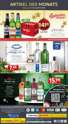 Vorschau von dem Prospekt des Geschäftes Getränkeland, gültig ab dem 08.12.2025 | Seite: 12