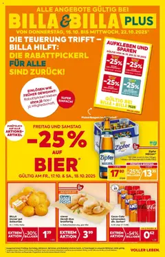 Vorschau der Angebote: Billa Kitzbuehel, Zell Am Ziller, Brixlegg gültig ab 16.10.2025