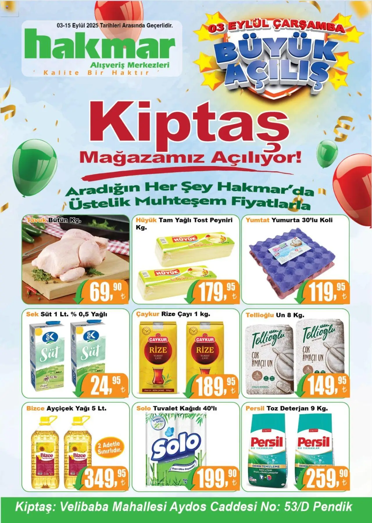 Hakmar Katalog (03 - 15 Eylül 2025) - Sayfa numarası 1