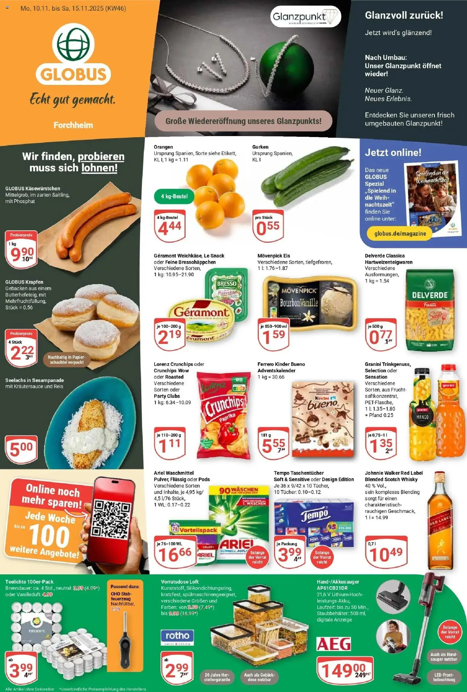 Vorschau von dem Prospekt des Geschäftes Globus, gültig ab dem 10.11.2025