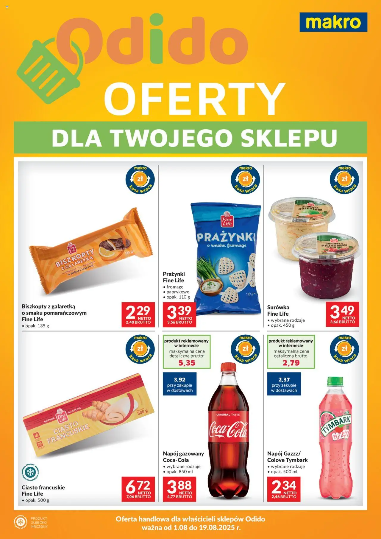 Makro Odido Oferty dla Twojego sklepu od 01.08.2025 - Nowa Gazetka - Numer strony 1