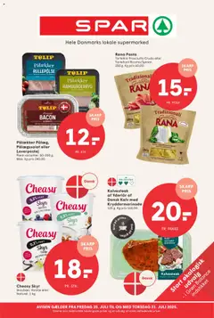 Eksempel på tilbudsavis Tilbudsavis fra butik Spar gyldig fra 25/07/2025