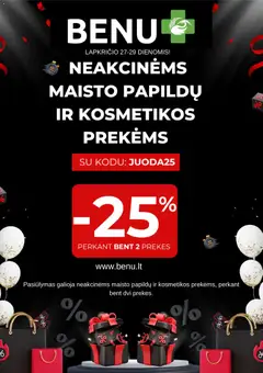 BENU parduotuvės leidinio Black Friday galiojančio nuo 2025.11.27 peržiūra