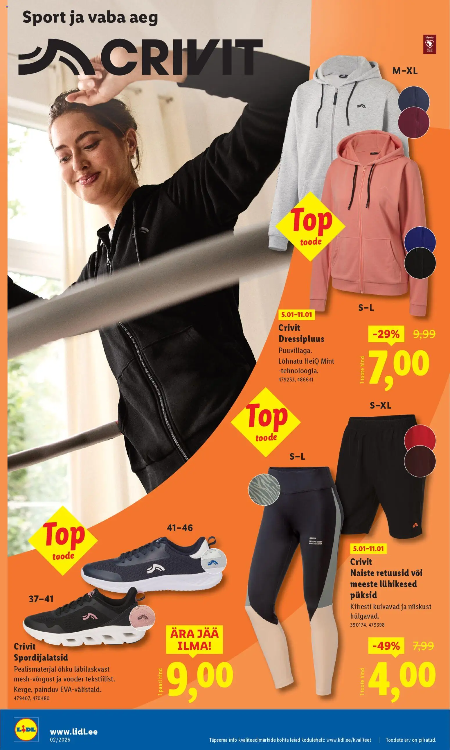 Lidl kliendilehe eelvaade alates 2026.01.05