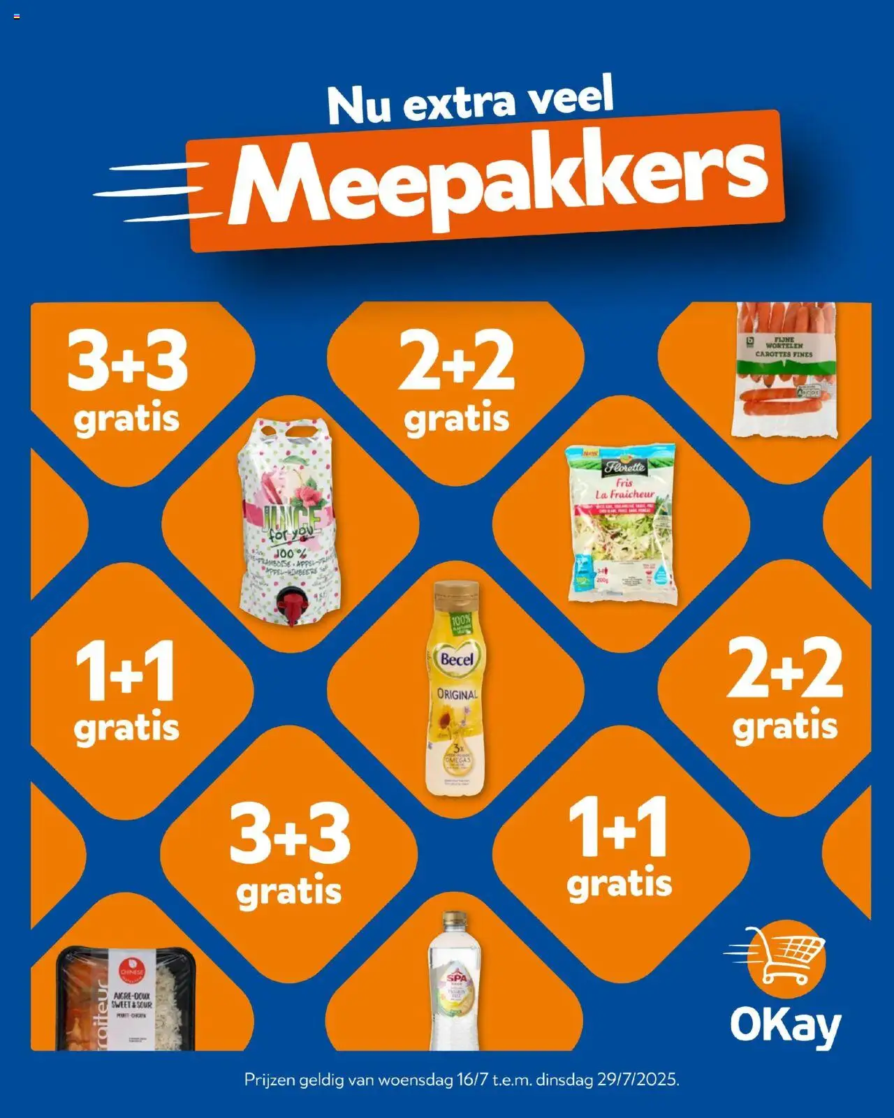 OKay shop Folder geldig vanaf 16/07/2025 - Paginanummer 1 - La, Wortelen