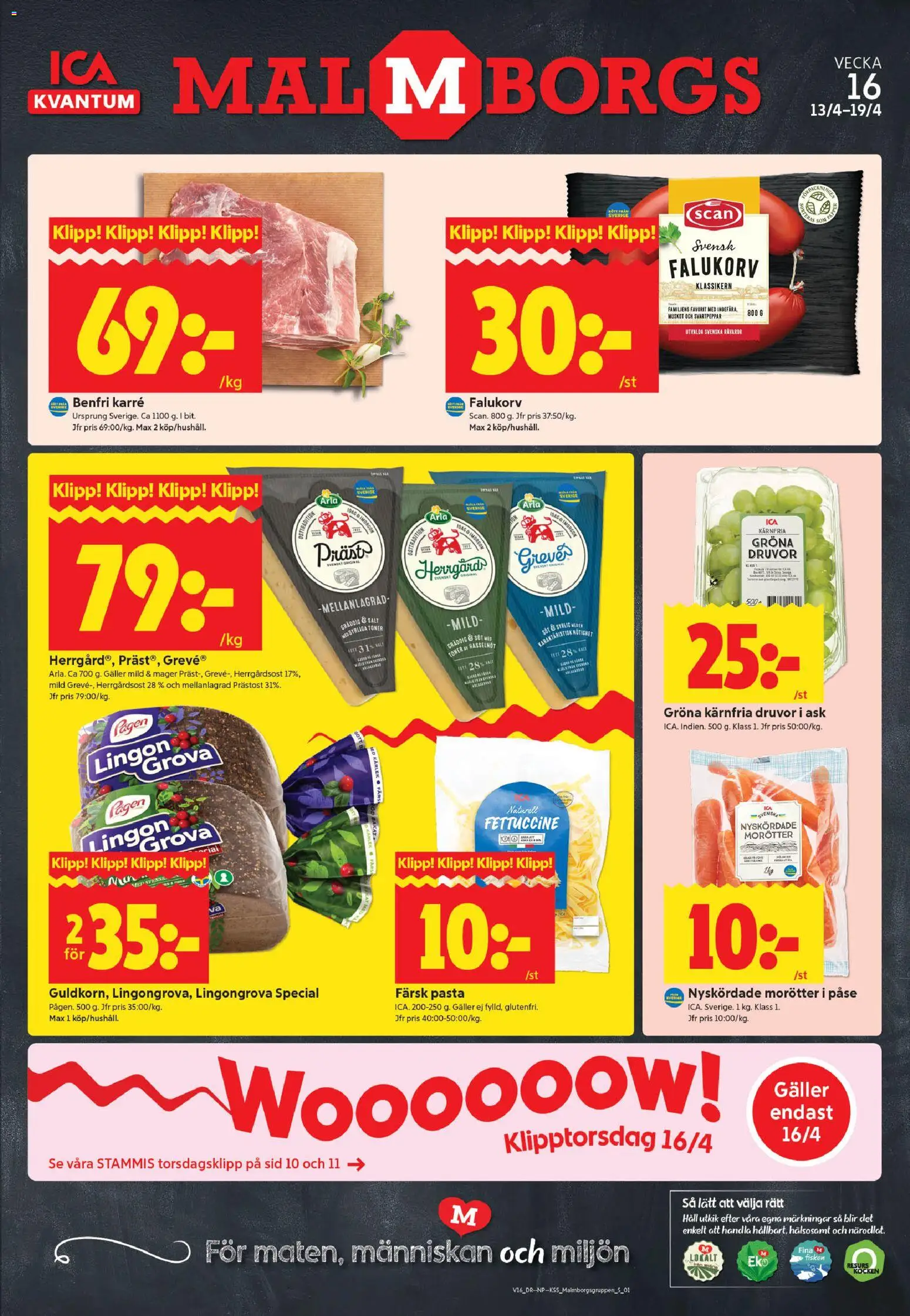 Förhandsgranska reklamblad Malmö från butik ICA Kvantum gäller från 13/04/2026