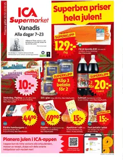 Förhandsgranska reklamblad Stockholm från butik ICA Supermarket gäller från 15/12/2025