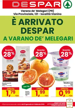 Anteprima dell'opuscolo Volantino Varano de' Melegari dal negozio Despar valido da 22/01/2026