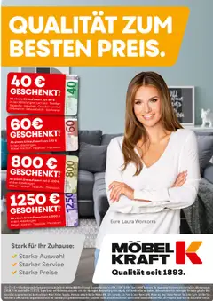 Vorschau von dem Prospekt des Geschäftes Möbel Kraft, gültig ab dem 02.09.2025