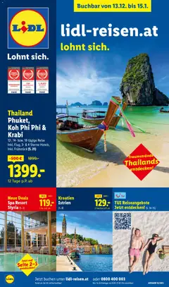 Vorschau der Angebote: Lidl Dezember/Jänner/ Reise - Highlights gültig ab 13.12.2025