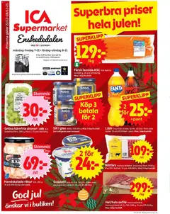 Förhandsgranska reklamblad Enskededalen från butik ICA Supermarket gäller från 22/12/2025
