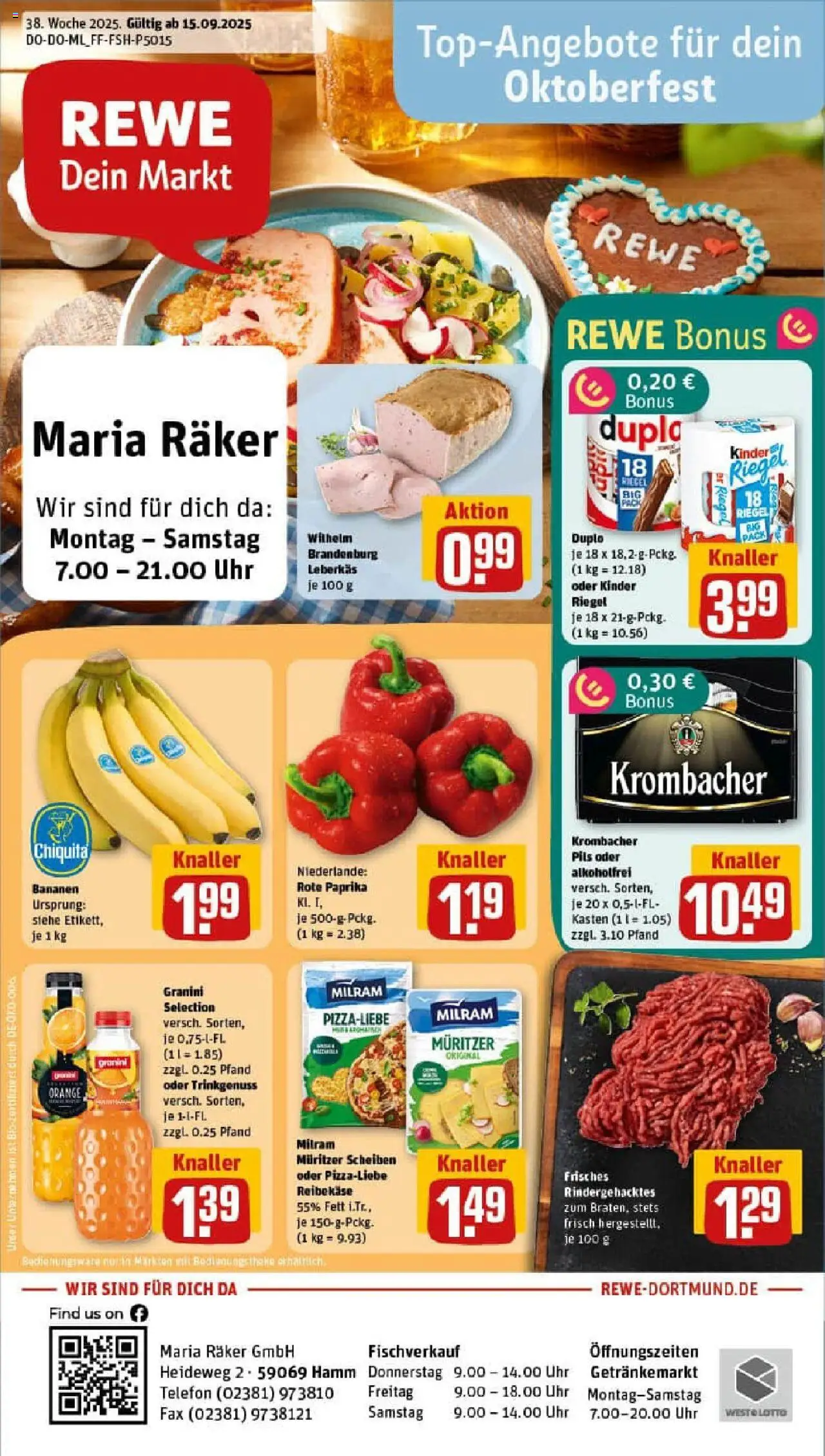 REWE Prospekt ab 14.09.2025 nächste Woche - Prospekt Hamm	
