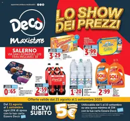 Anteprima dell'opuscolo Volantino MaxiStore - Salerno dal negozio Decò valido da 21/08/2025