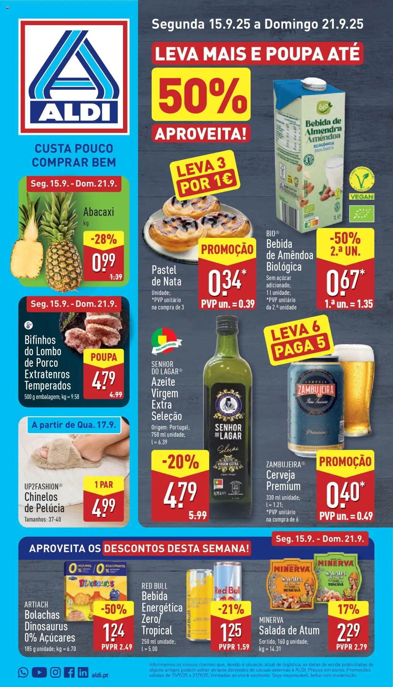 Aldi Folheto de 15/09/2025 - catálogo esta semana - página 1
