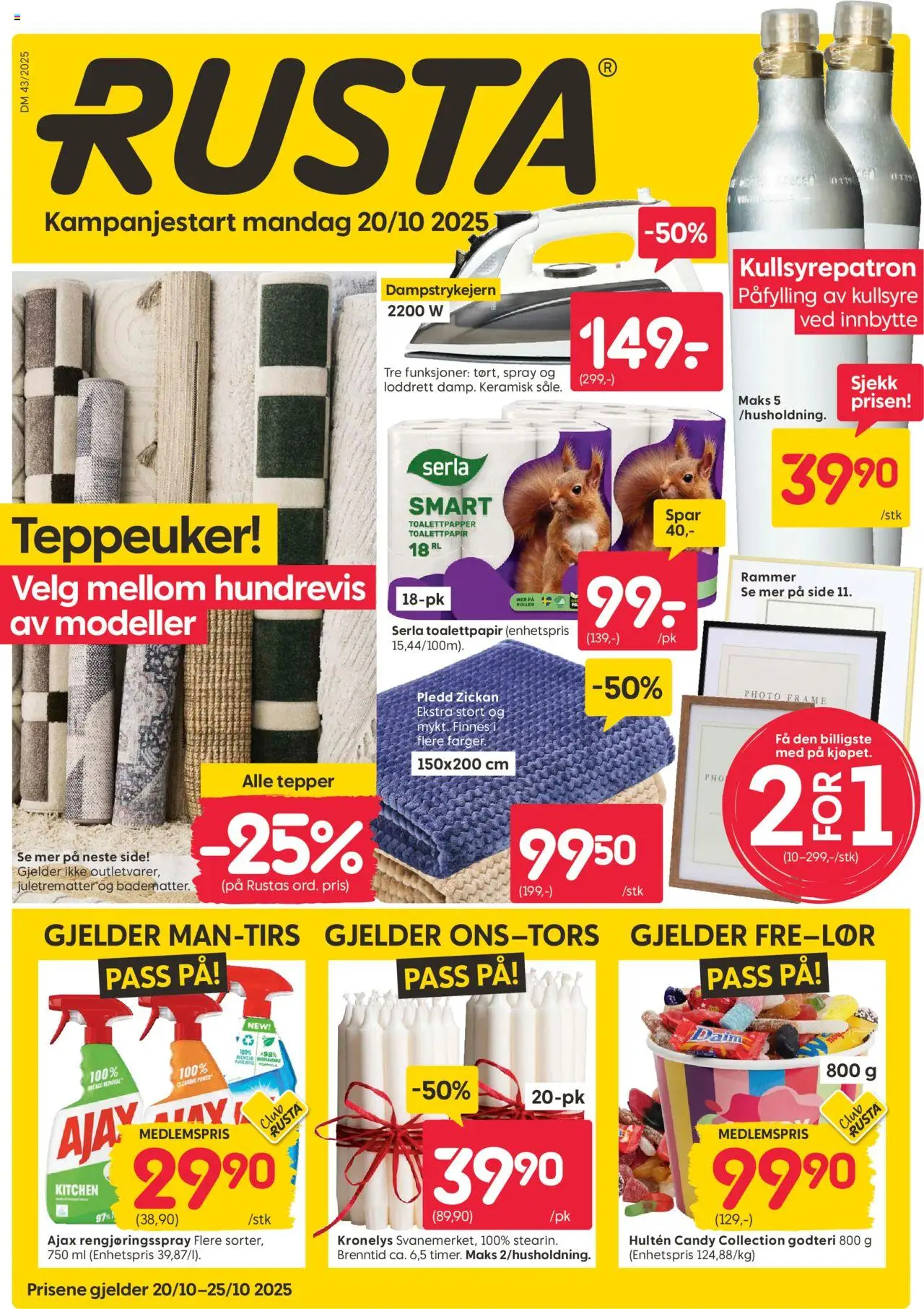 Kundeavis Rusta gyldig fra 20/10/2025 - Sidenummer 1