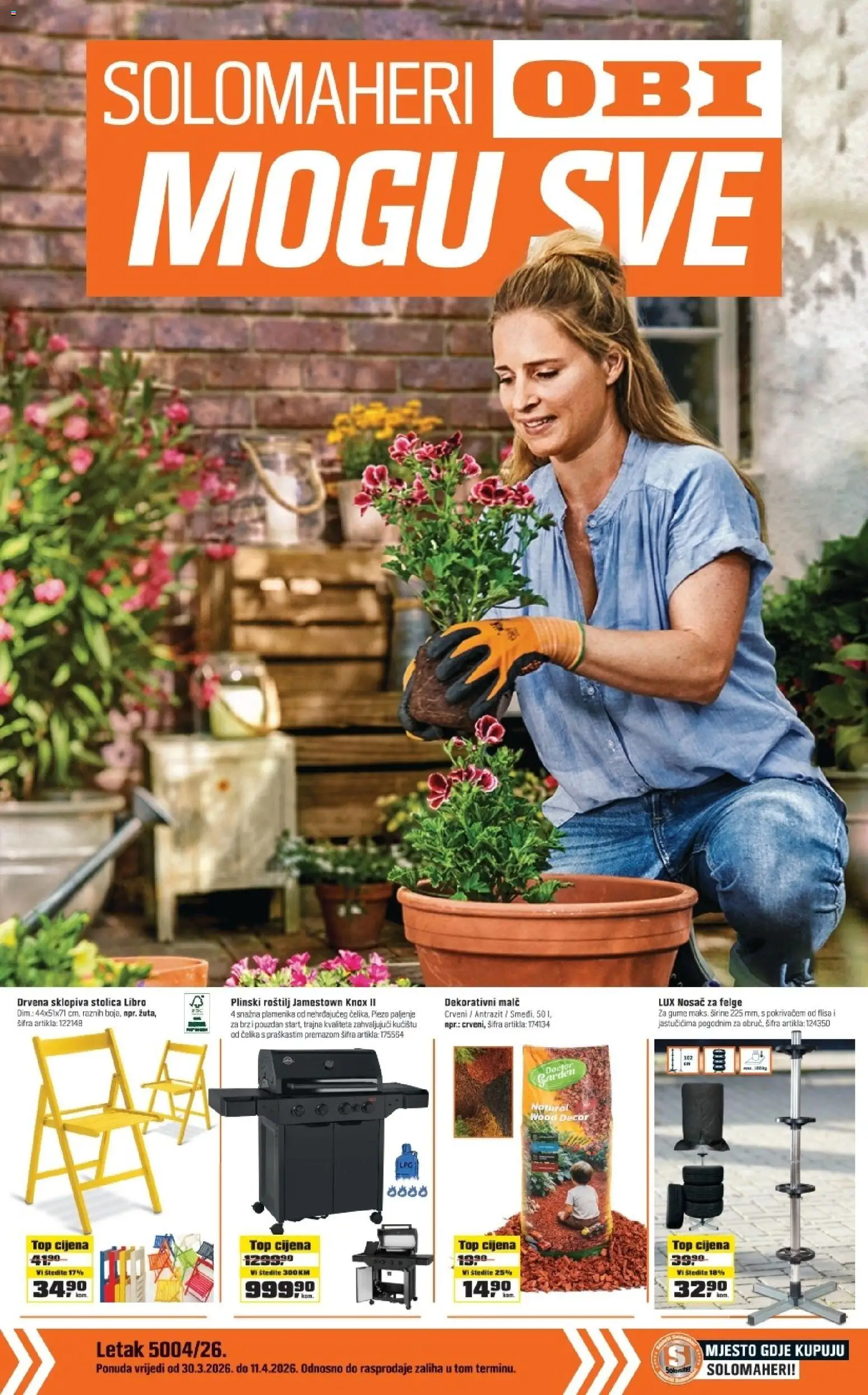 Pregled letka OBI katalog trgovine OBI vrijedi od 30.03.2026