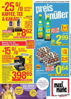Vorschau der Angebote: Maximarkt Maximarkt: Flugblatt gültig ab 07.09.2025