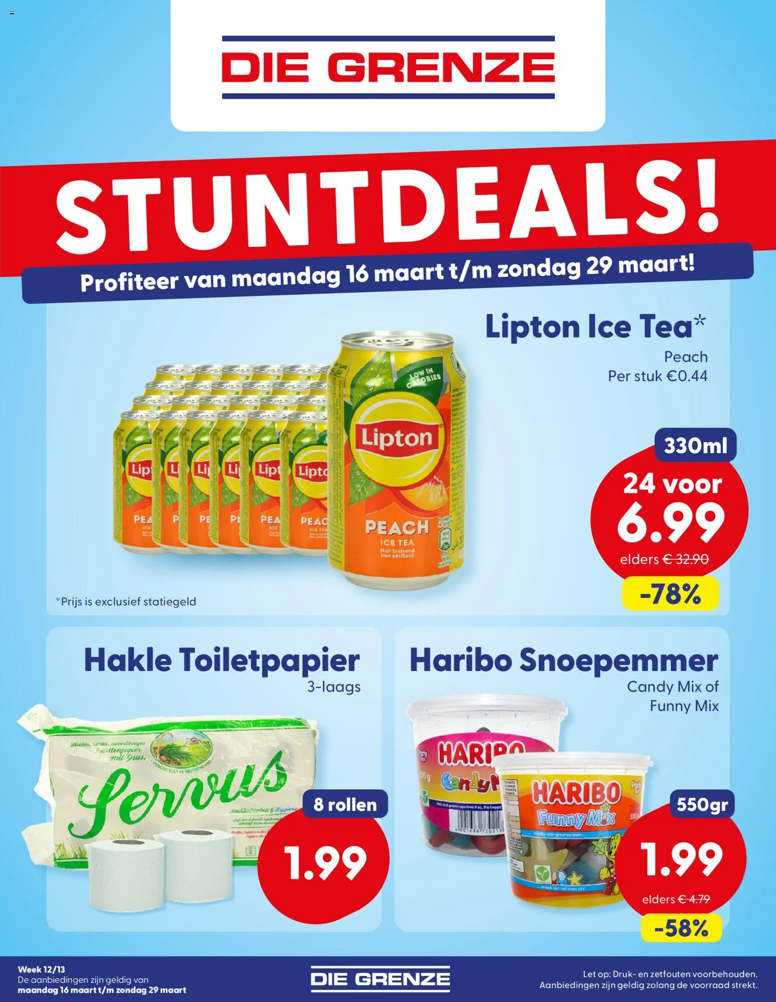 Voorbeeld van Folder week week 12/13 van winkel Die Grenze geldig vanaf 16-03-2026