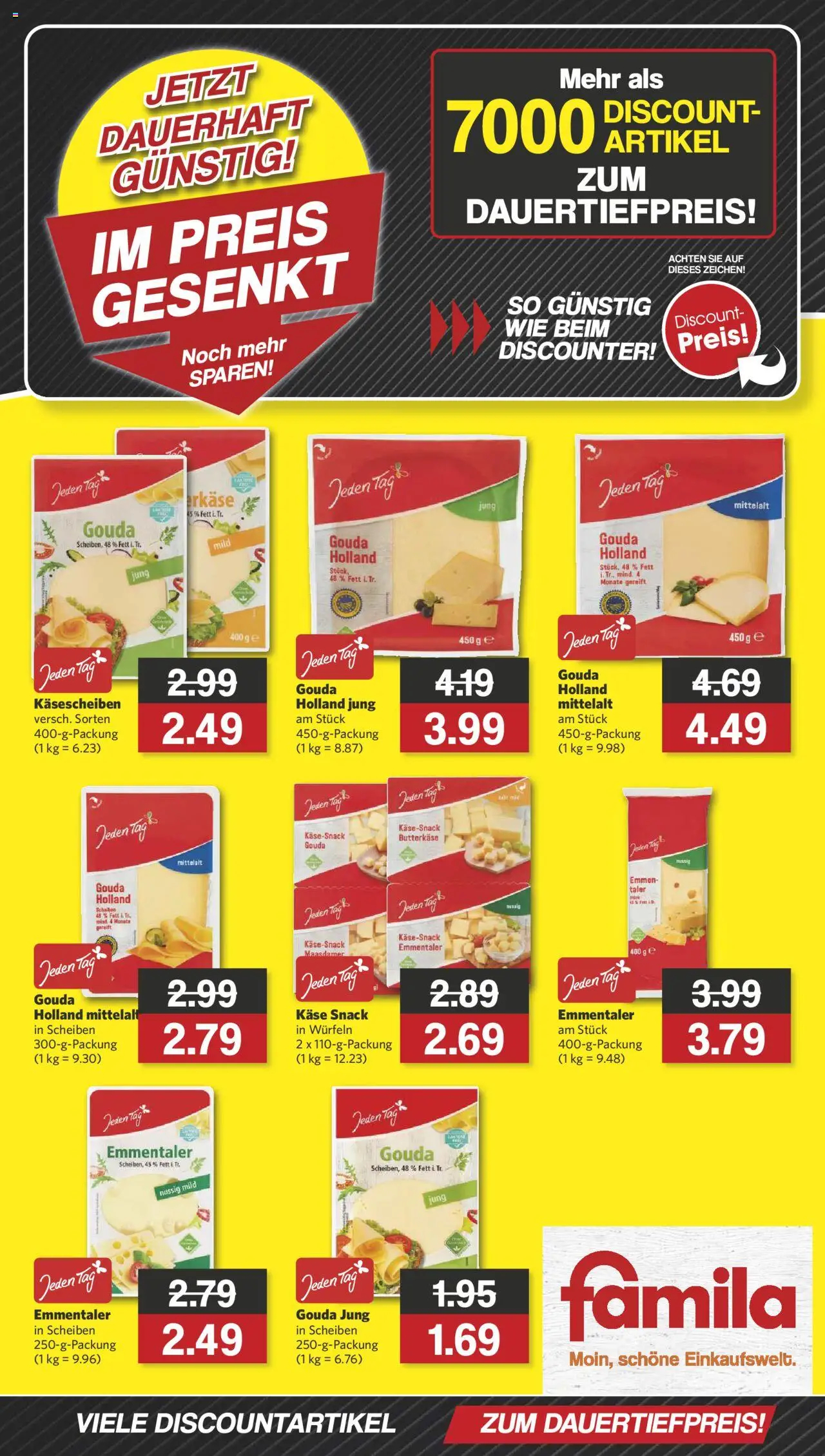 Famila Nordwest Jetzt Dauerhaft Günstig (vom 13.10.2025 - 18.10.2025) - Käse, Gouda