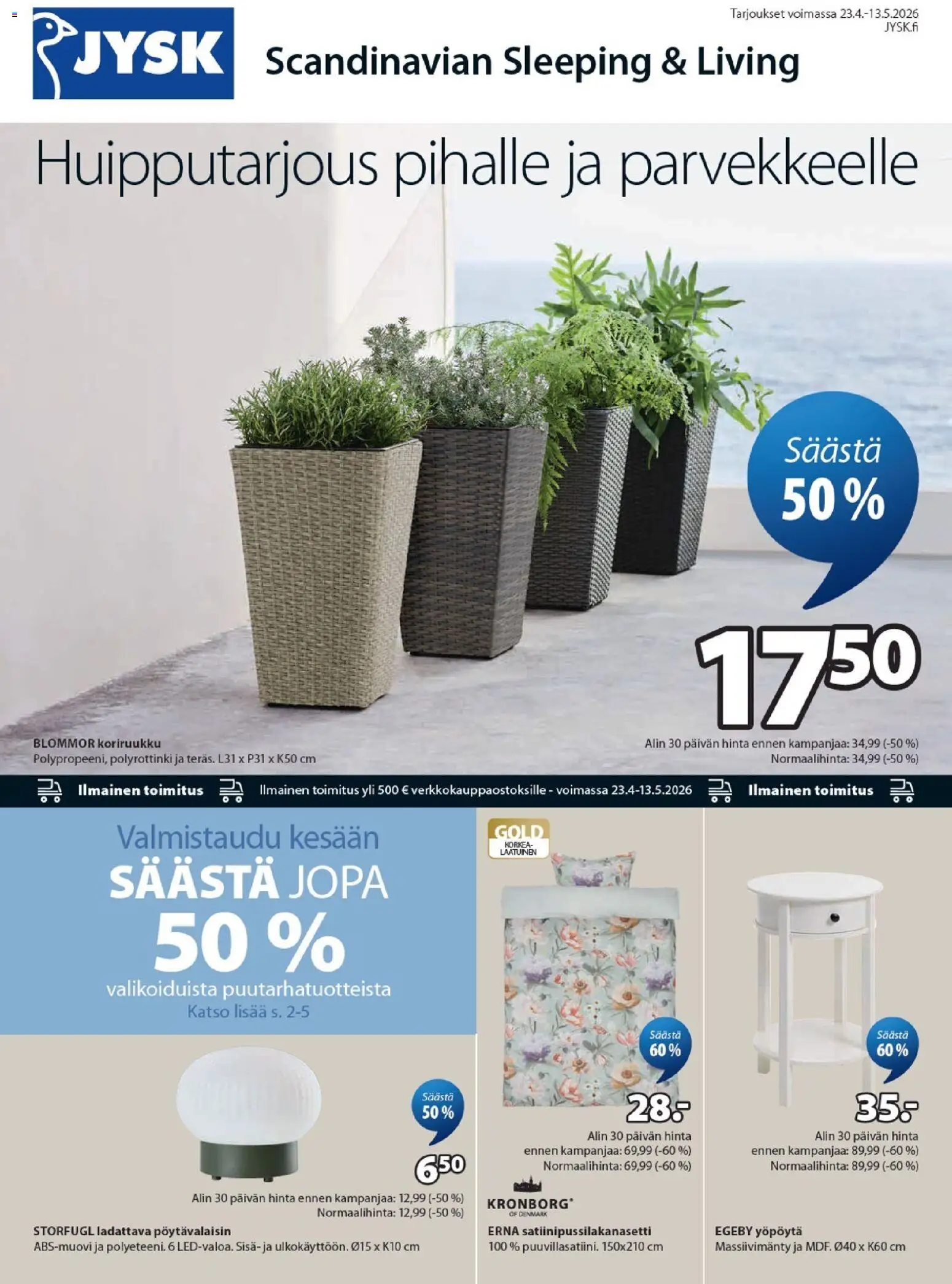 Kaupan JYSK JYSK tarjoukset esikatselu, voimassa 23/04/2026