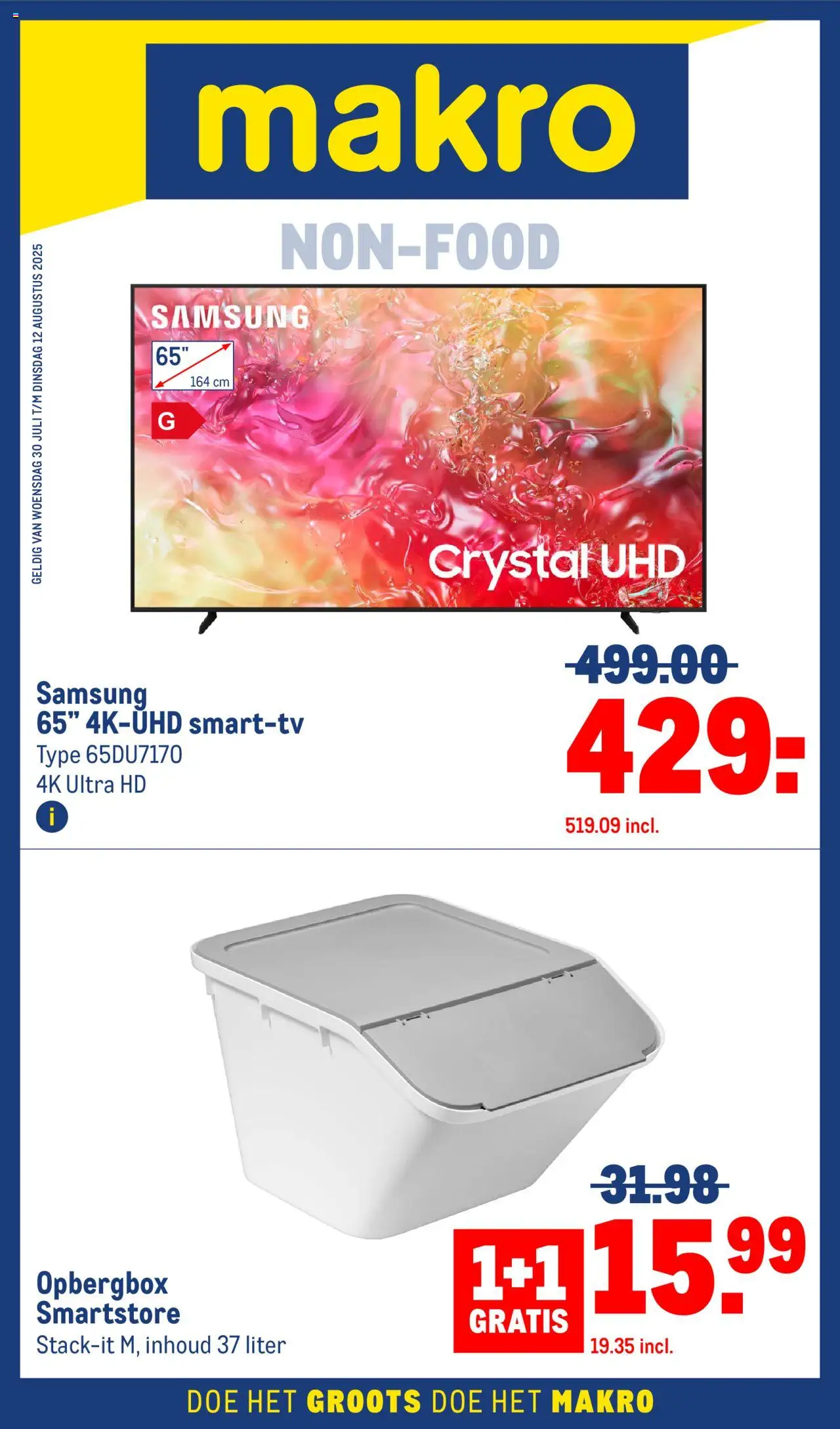 Makro shop Non-Food geldig vanaf 30-07-2025 - Paginanummer 1
