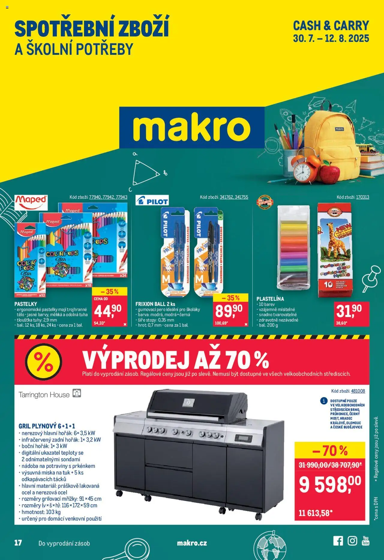  Makro Leták - Spotřební zboží od 30.07.2025 - Akce Makro