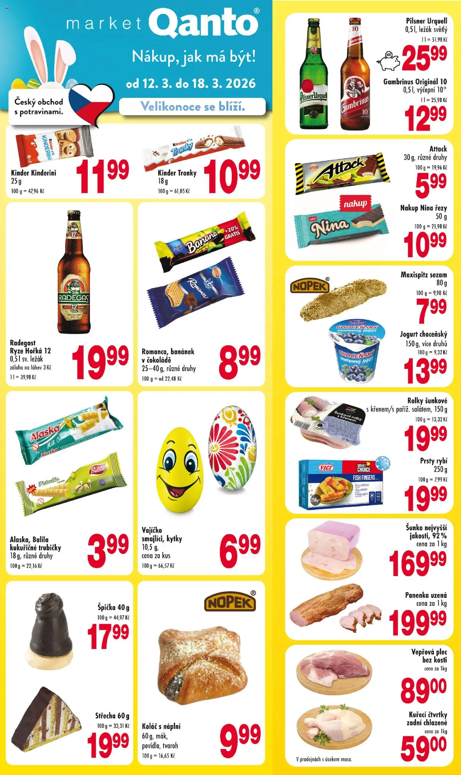 Náhled nabídky: Astur & Qanto Astur & Qanto leták platný od 12.03.2026 - Pilsner Urquell, Tvaroh, Rýže, Panenka, Vepřová plec, Jogurt, Sezam, Radegast Ryze Hořká 12