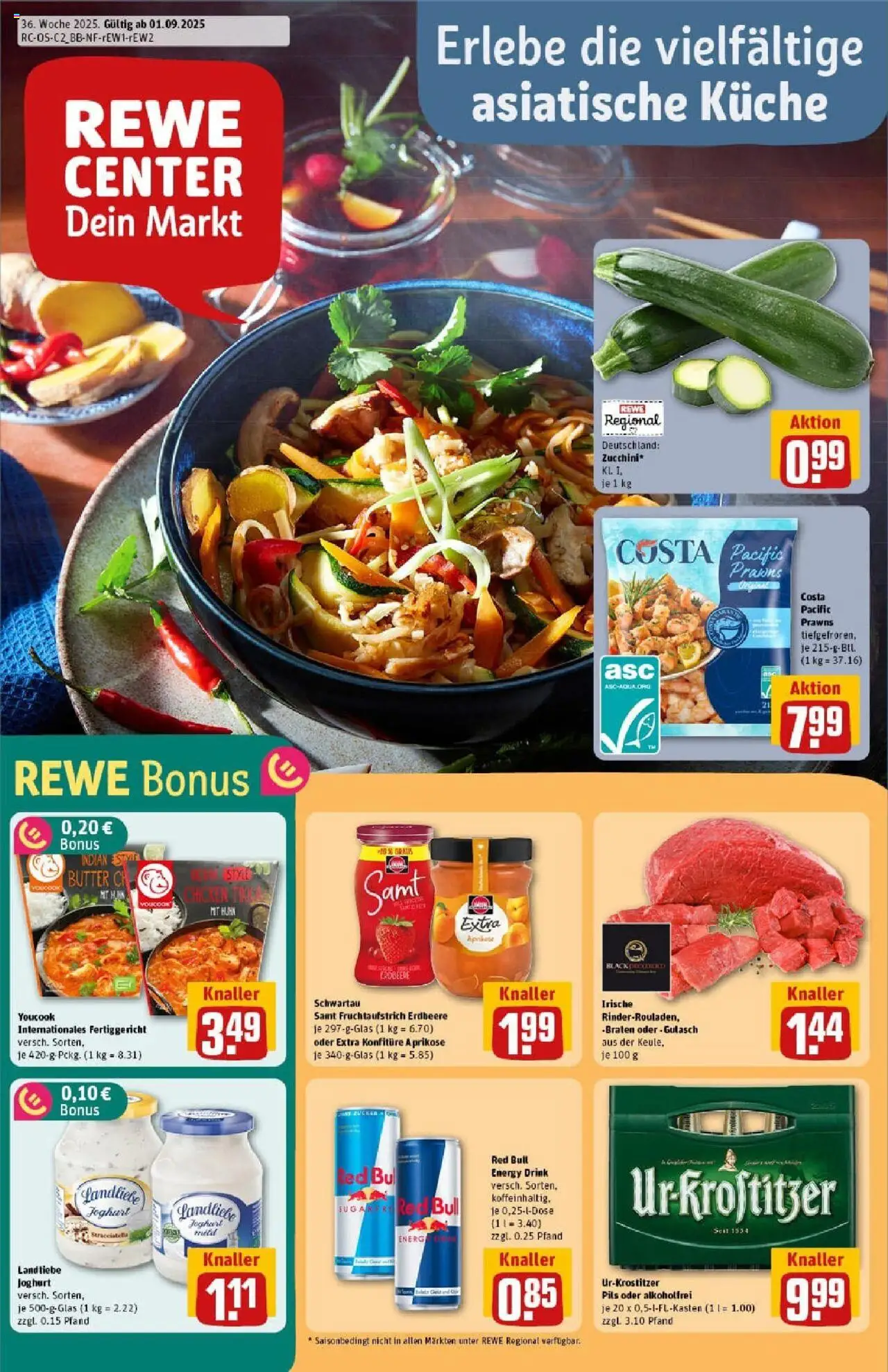 REWE Prospekt ab 01.09.2025 nächste Woche - Prospekt Wernigerode	