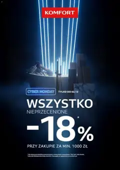 Pogląd gazetki "Cyber Monday" ze sklepu Komfort ważnej od 01.12.2025