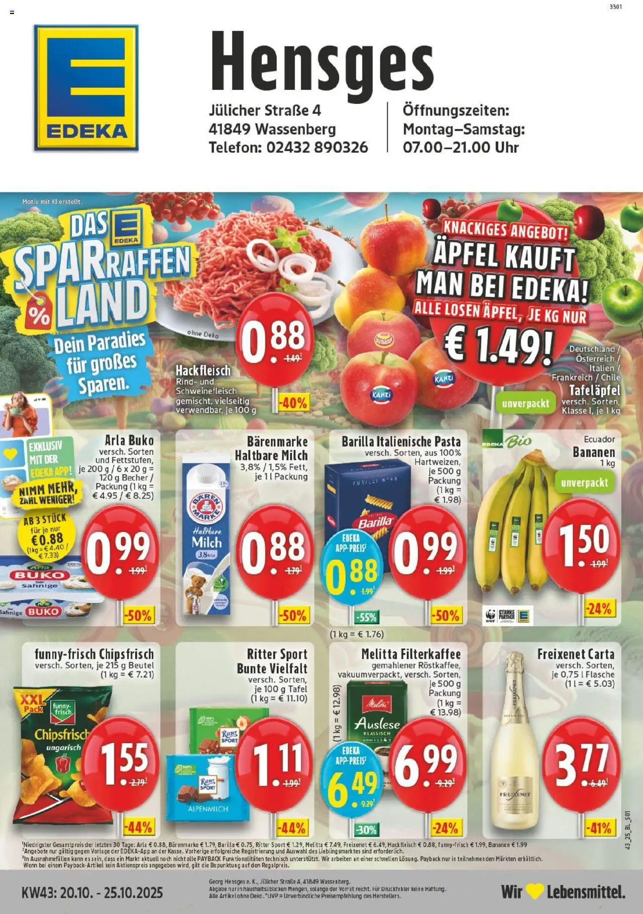 EDEKA Prospekt ab 19.10.2025 - Prospekt Wassenberg Online
