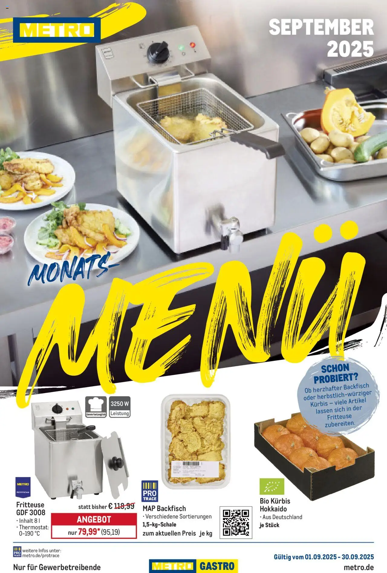Metro Prospekt ab 01.09.2025 - Monats-Menü