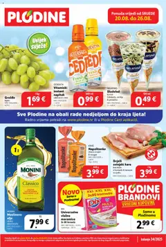 Pregled letka Katalog trgovine Plodine vrijedi od 20.08.2025
