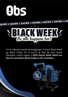 Forhåndsvis Black Friday Varsel fra butikk Coop Obs gyldig fra 12/11/2025