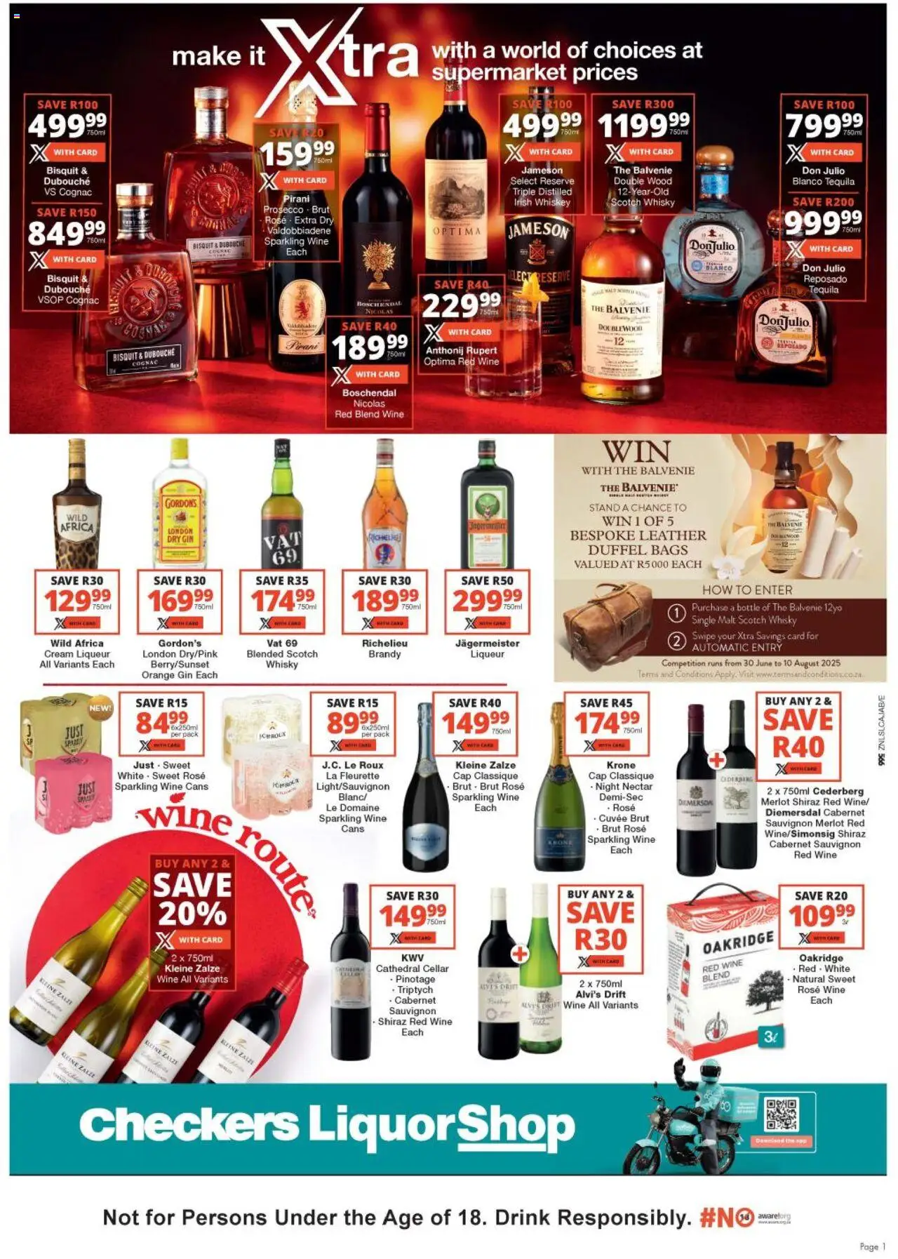 Checkers KwaZulu-Natal - LiquorShop July Month-End Promotion 24/07 - 10/08/2025 >> Catalogue