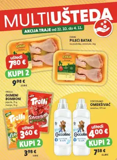 Pregled letka Multiušteda trgovine Studenac vrijedi od 22.10.2025