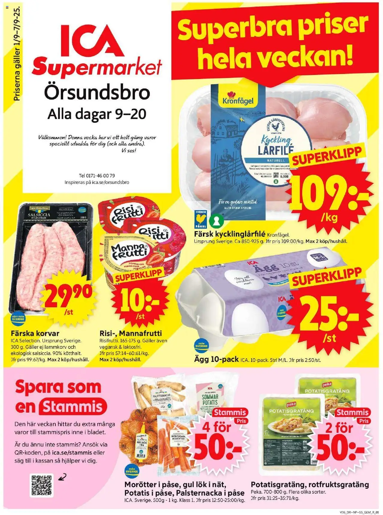 Örsundsbro är giltig 01/09 2025 > Veckans Erbjudanden gäller från 01/09/2025 till 07/09/2025 sidnummer 1