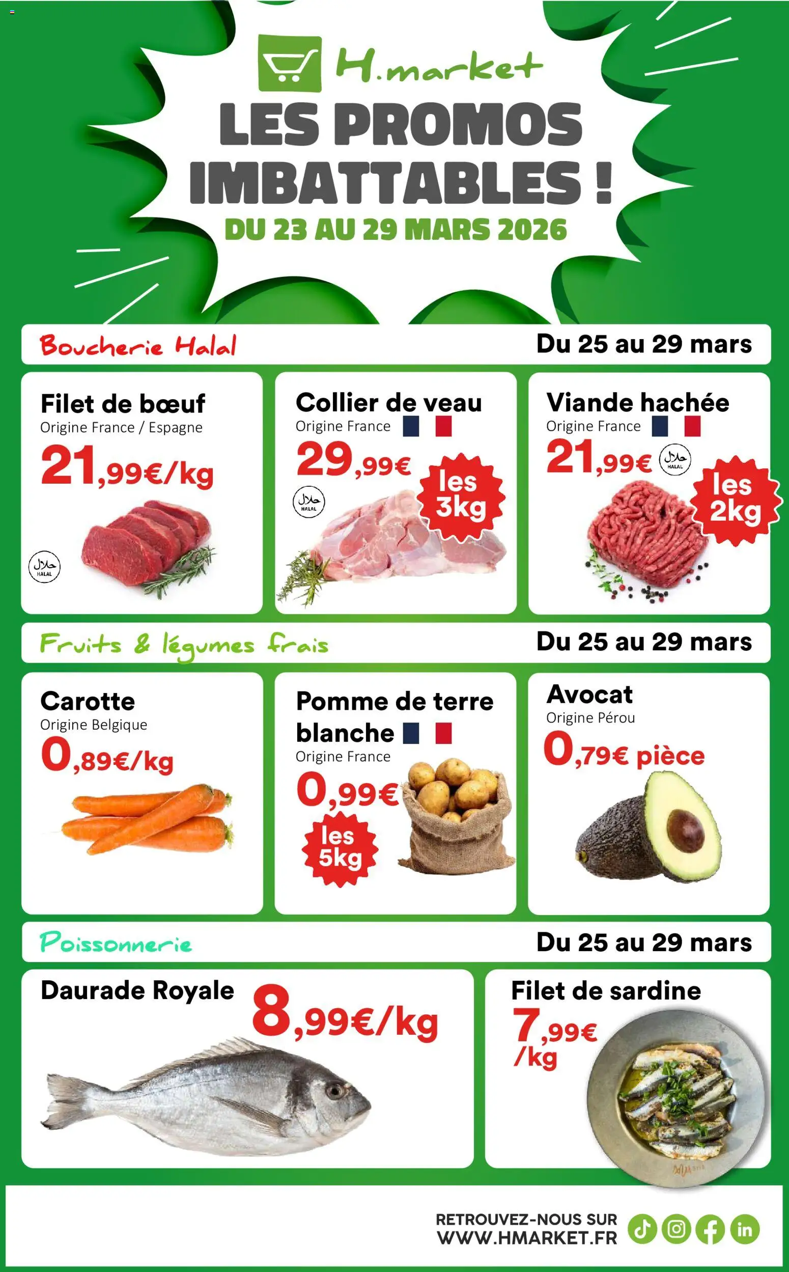 Prévisualisation de Hmarket catalogue du magasin Hmarket formulaire valide 23/03/2026