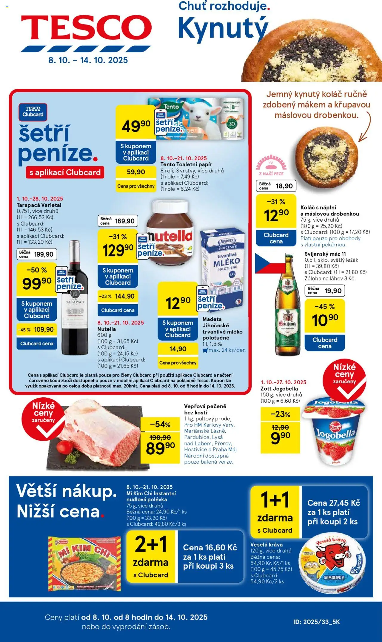  TESCO leták od 08.10.2025 - Akční "Hypermarket" leták