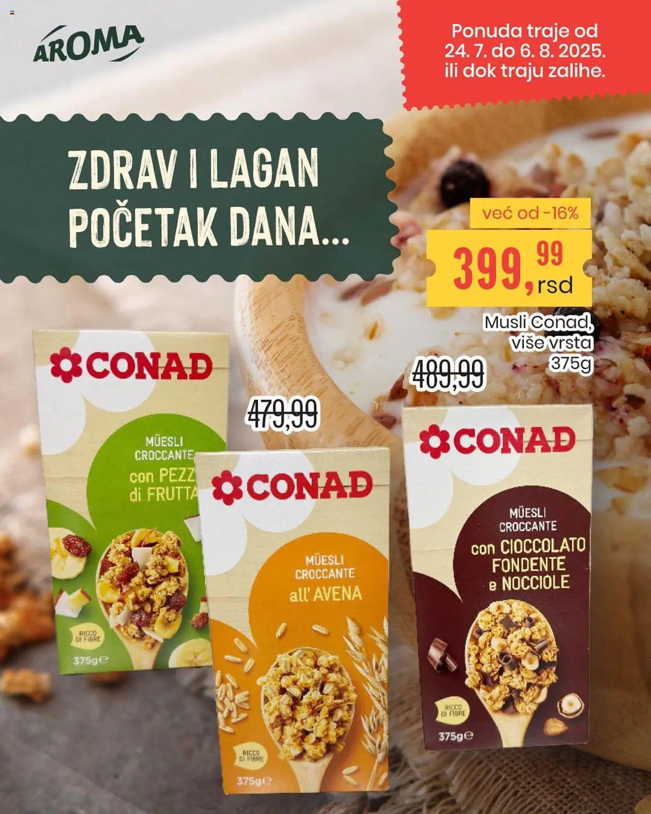 Aroma Market katalog važi od 24.07.2025 - stranica 1 - Musli