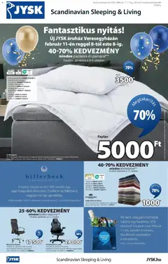 JYSK - Akciós újság JYSK Veresegyház megtekintése, amely érvényes 2026.02.11.-től