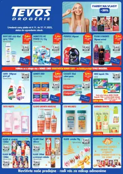 Náhľad TEVOS drogérie letáku platného od 04.11.2025