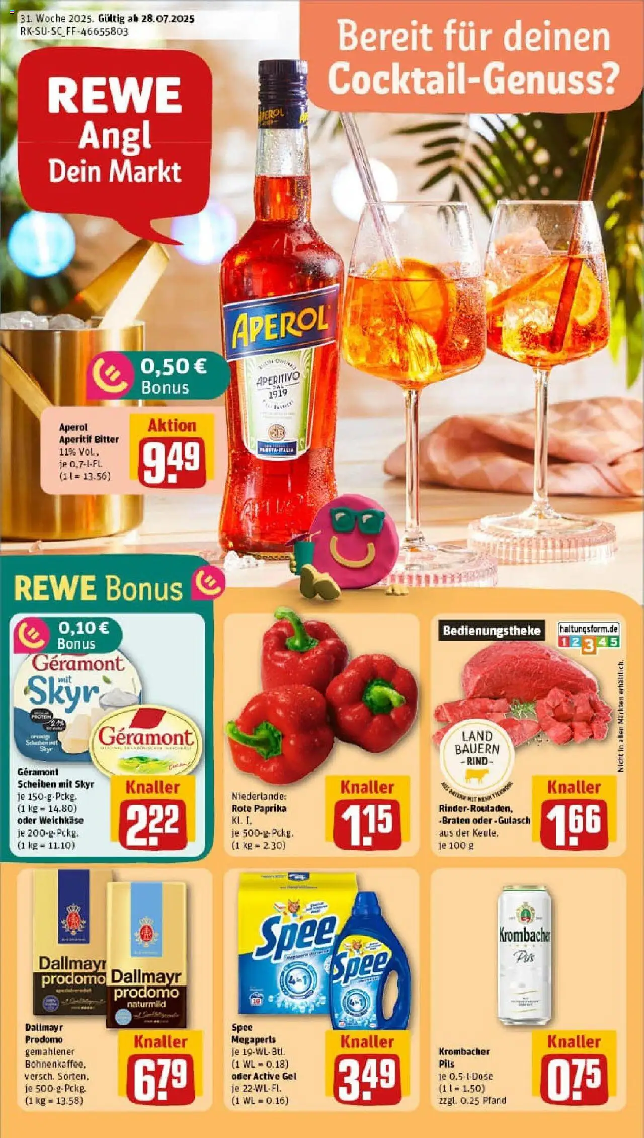 REWE Prospekt ab 27.07.2025 nächste Woche - Prospekt Füssen	